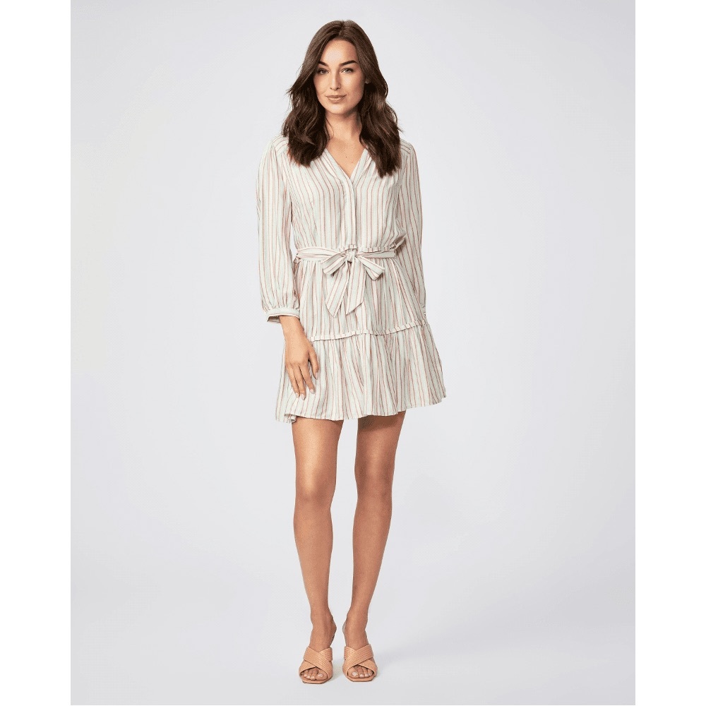 PAIGE | Kylenn Dress in Navy & Cream-size Medium